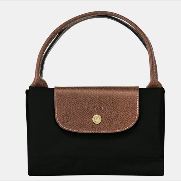 NEW LONGCHAMP LE PLIAGE ORIGINAL BACKPACK LEATHER CANVAS BLACK - Picture 7 of 7